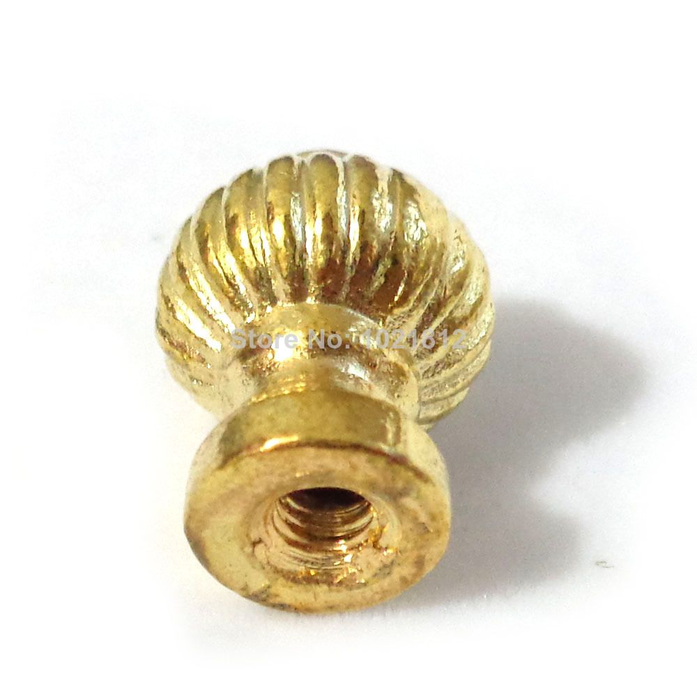 14mm Golden Little Cabinet Knobs Handles Pulls Drawer Handles Little Box Knob Dressing Box Jewelry Box Handles Wholesale