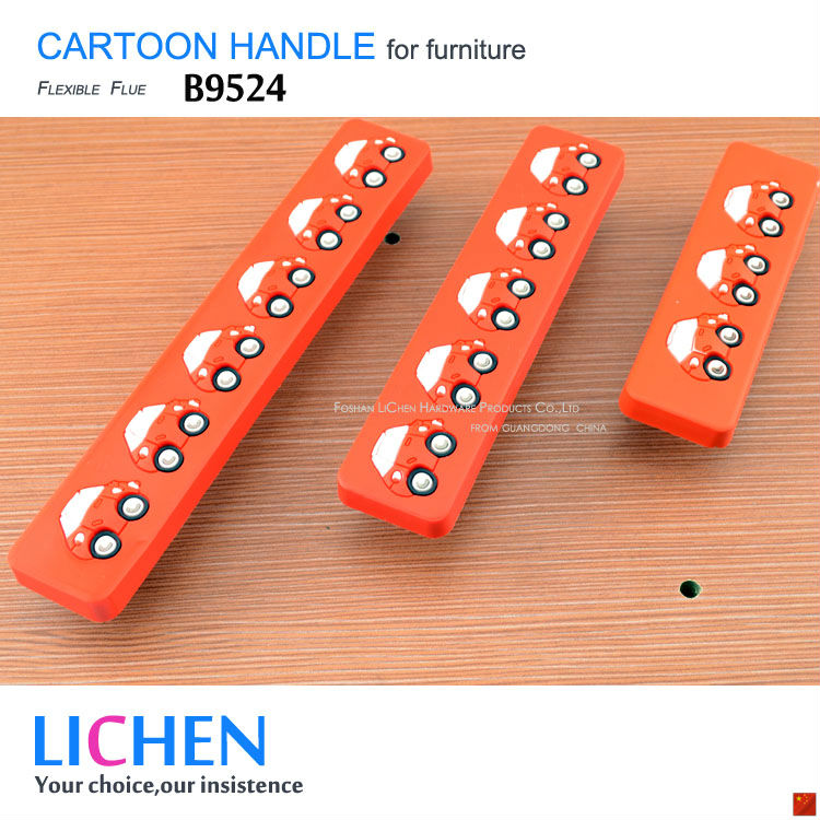 Chinese Factory LICHEN (6 pieces/lot) Furniture Drawer Cabinet Soft PVC Cartoon drawer knobs Handle