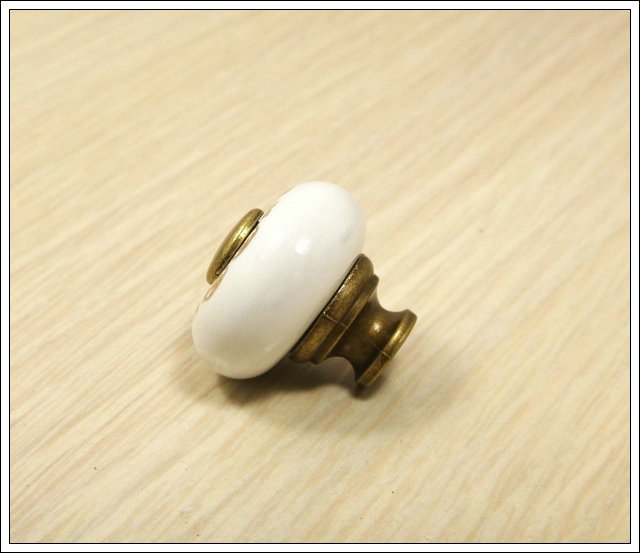 Ceramic wardrobe drawer cabinet handle and knobs(D:1'')