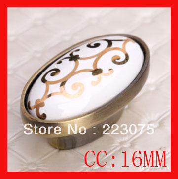-Ceramic knob Cabinet DRAWER Pull KNOB Dresser knob pull/ Kitchen with screw 10pcs/lot
