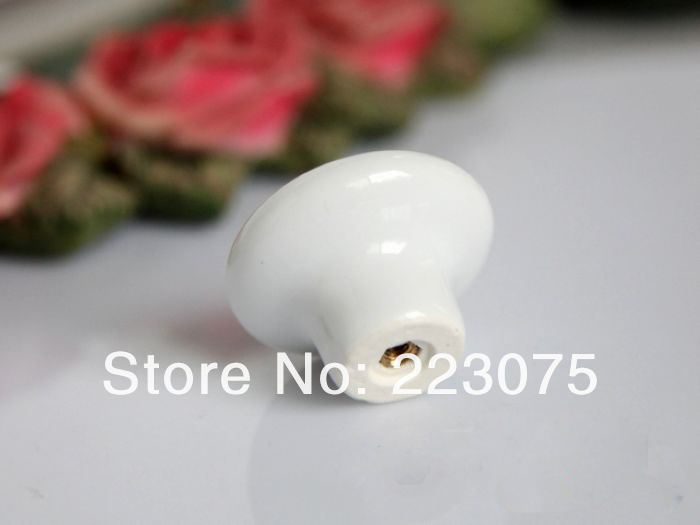 -calla flowers D:38MM w screw  European villager style ceramic drawer cabinets pull handle door knobs 10pcs/lot