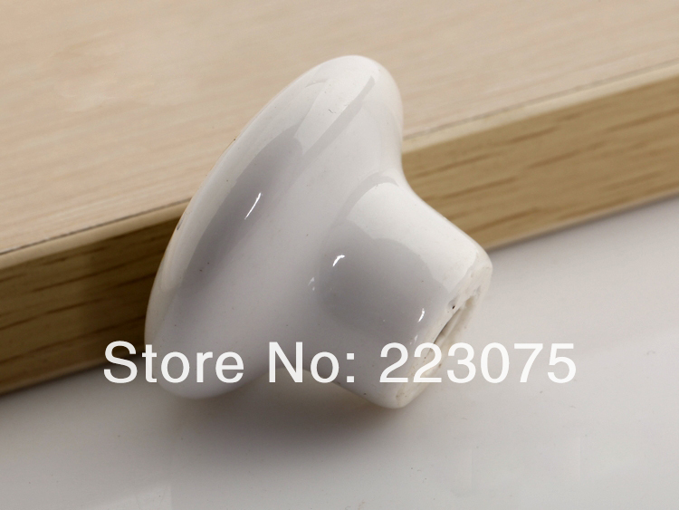 -single hole D:38MM zinc alloy Cabinet DRAWER Pull Dresser pull/ Kitchen Ceramic knob with screw 10pcs/lot