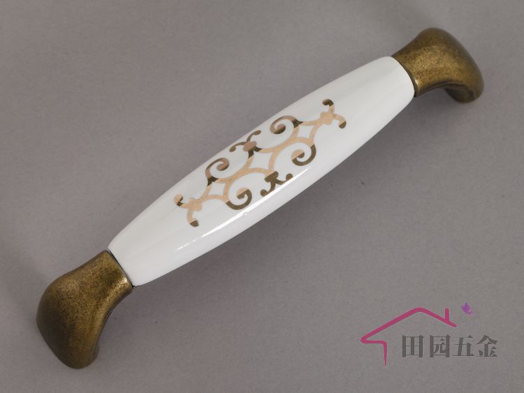 128mm European style GOLD furniture handle / cabinet pull  / Antique bronze handle/  drawer pull