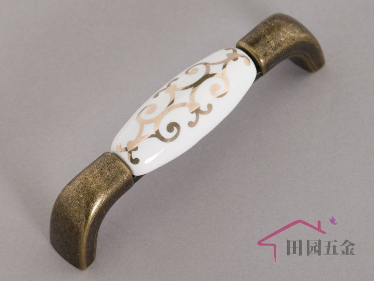 96mm European style GOLD furniture handle / cabinet pull  / Antique bronze handle/  drawer pull