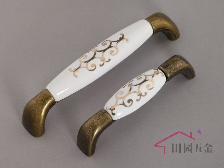 96mm European style GOLD furniture handle / cabinet pull  / Antique bronze handle/  drawer pull