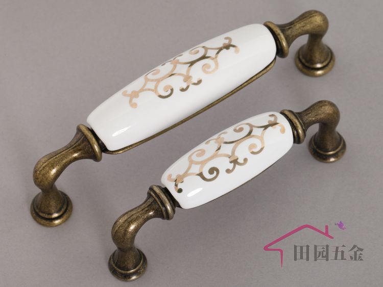 96mm country style Cabinet handle cabinet handles drawer pulls door knob C:96mm L:110mm