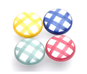 50PCS/LOT 38MM COLORED CERAMIC KNOBS AVAILABLE IN GREEN RED YELLOW BLUE