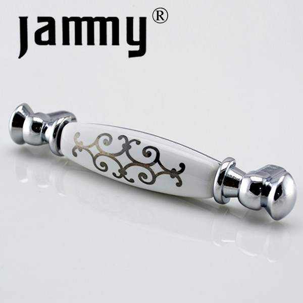 2014 96MM Nickel Ceramic  handle furniture decorative kitchen cabinet handle high quality armbry door pull