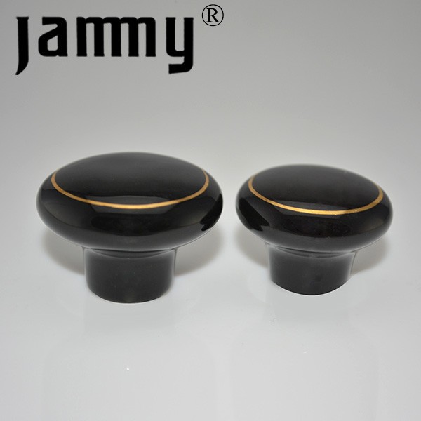 Best price 2014 32MM Black Ceramic knobs furniture decorative kitchen cabinet handle high quality armbry door pull