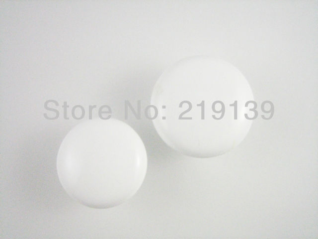 NEW White Ceramic Bedroom Kitchen Door Cabinets Cupboard Pull Porcelain Round Furniture Drawer Knobs Handles