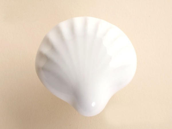 Modern Romatic fan-shaped ceramic furniture handle High grade shoes cabinet knob Simple Fashion pulls