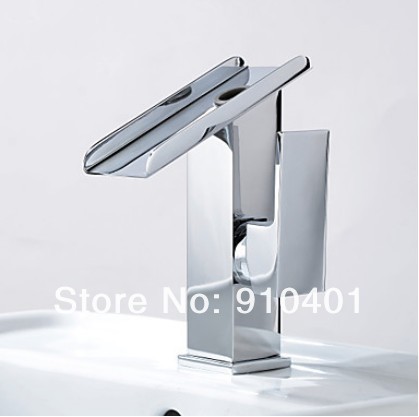 Brand New !Elegant Bathroom Classic Style  Waterfall Faucet Copper Vessel Sink Basin Faucet Mixer  Chrome Finish
