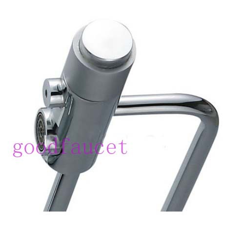 Chrome 3 way brass dual tube single handle kitchen faucet mixer tap pure water filter