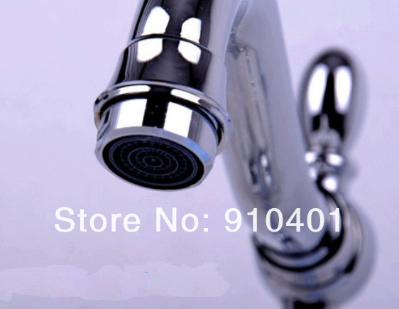 Classic Euro Style Swivel Spout Brass Bathroom Basin Faucet Double Handles Sink Mixer Tap Chrome