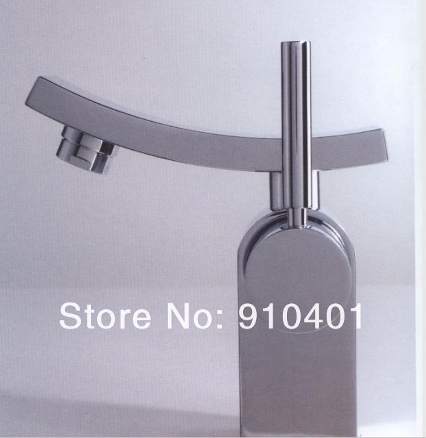 Classic NEW  Chrome Brass Bathroom Faucet Single Lever Basin Faucet Sink Mixer Hot &cold Tap