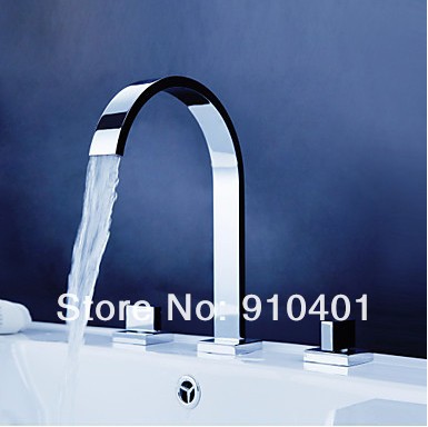 Contemporary Solid Brass Minispread  Bathroom Faucet Basin Faucet Two Handles Sink Mixer tap