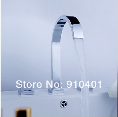 Contemporary Solid Brass Minispread  Bathroom Faucet Basin Faucet Two Handles Sink Mixer tap