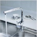 Contemporary Solid Brass Pull Out Kitchen Faucet (Chrome Finish)