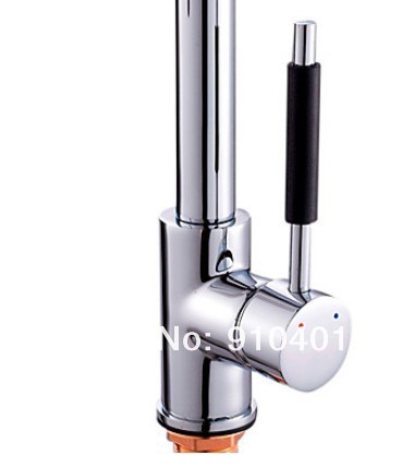 High quality!Chrome Brass Spring pull out dual sprayer kitchen bar sink faucet mixer tap 