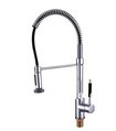 High quality!Chrome Brass Spring pull out dual sprayer kitchen bar sink faucet mixer tap