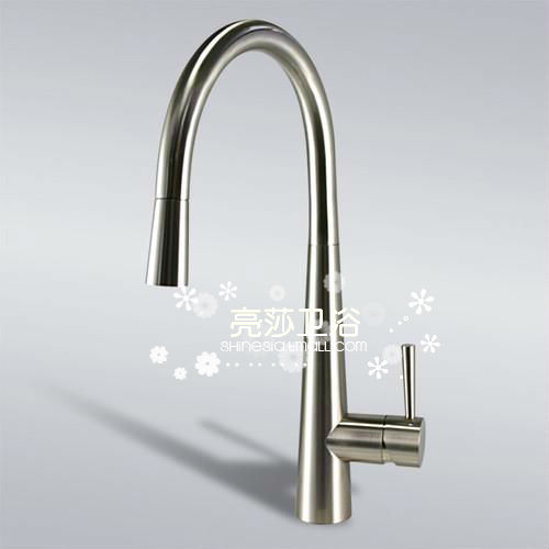 Kitchen sink faucet single handle copper pull out hot and cold taps brushed nickel kitchen vessel sink mixer tap