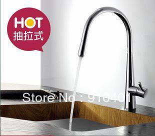 Kitchen sink faucet single handle copper pull out hot and cold taps brushed nickel kitchen vessel sink mixer tap