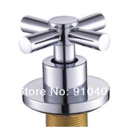 NEW Euro Classic double handles bathroom basin faucet 3pcs chrome finish mixer solid brass tap