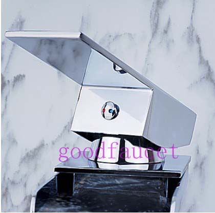 NEW Wholesale and retail bathroom waterfall faucet chrome basin vessel sink mixer tap single handle bathroom mixer