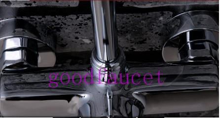 Wall Mount Spring Single Handle Kitchen Faucet Vessel Sink Mixer Tap Swivel Spout Chrome Finish