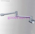 Wholesale And Retail NEW Chrome Brass Wall Mounted Extension Bathroom Faucet Kitchen Sink Mixer Tap For Cold Water