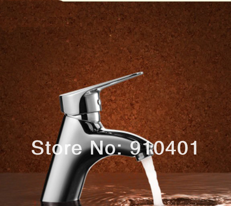 Wholesale And Retail Promotion Bathroom Waterfall Brass Faucet Single Handle Basin Vanity Sink Mixer Tap Chrome