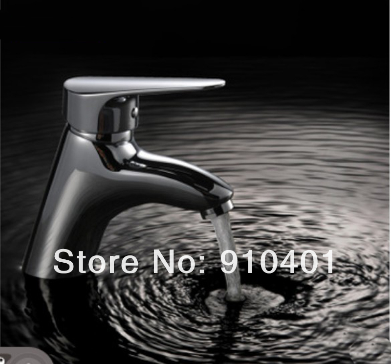Wholesale And Retail Promotion Bathroom Waterfall Brass Faucet Single Handle Basin Vanity Sink Mixer Tap Chrome