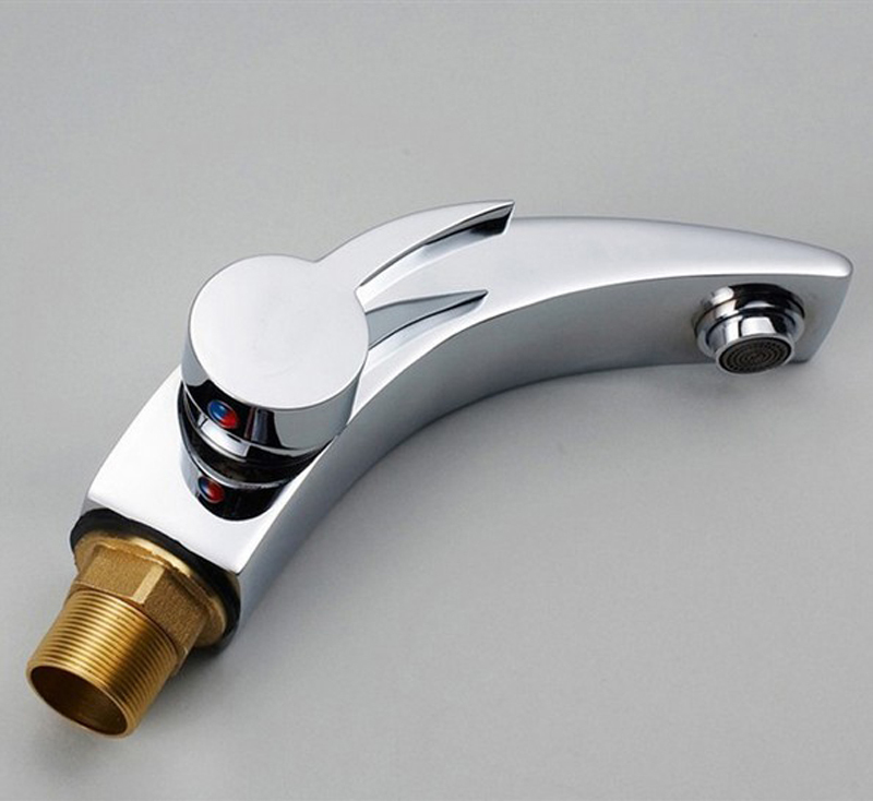Wholesale And Retail Promotion Brand NEW Chrome Solid Brass Bathroom Basin Sink Faucet Single Handle Mixer Tap