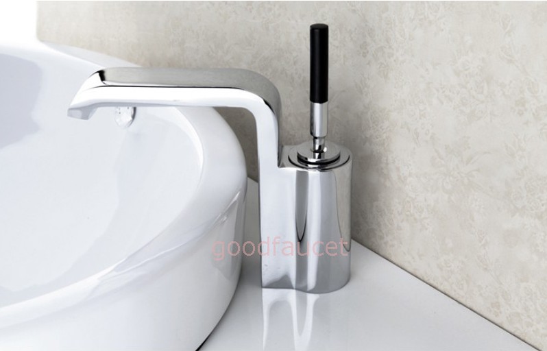 Wholesale And Retail Promotion Chrome Brass Swivel Handle Waterfall Bathroom Basin Faucet Vanity Sink Mixer Tap