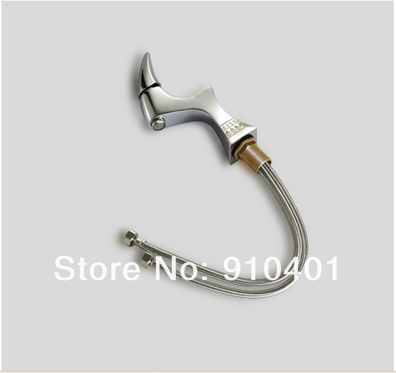 Wholesale And Retail Promotion Contemporary Chrome Bathroom Basin Sink Faucet Single Handle Brass (Chrome Finish)