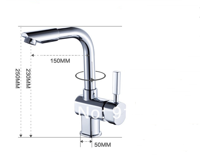 Wholesale And Retail Promotion Deck Mounted Bathroom Basin Faucet Kitchen Sink Mixer Tap Single Handle Faucet
