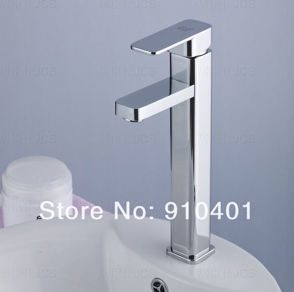 Wholesale And Retail Promotion Deck Mounted Chrome Brass Bathroom Basin Faucet Single Handle Countertop Mixer