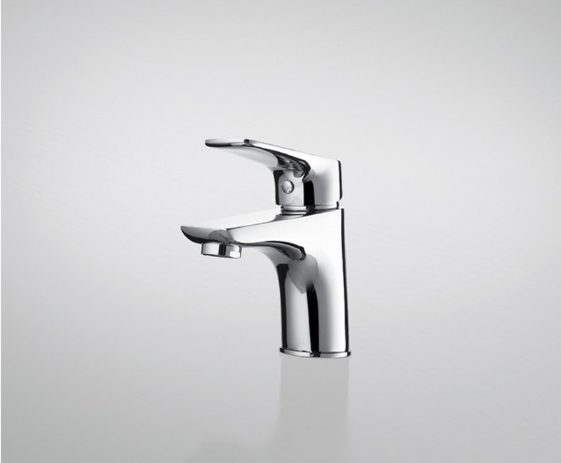Wholesale And Retail Promotion Deck Mounted Chrome Finish Kitchen Bathroom Faucet Basin Mixer Tap Single Handle