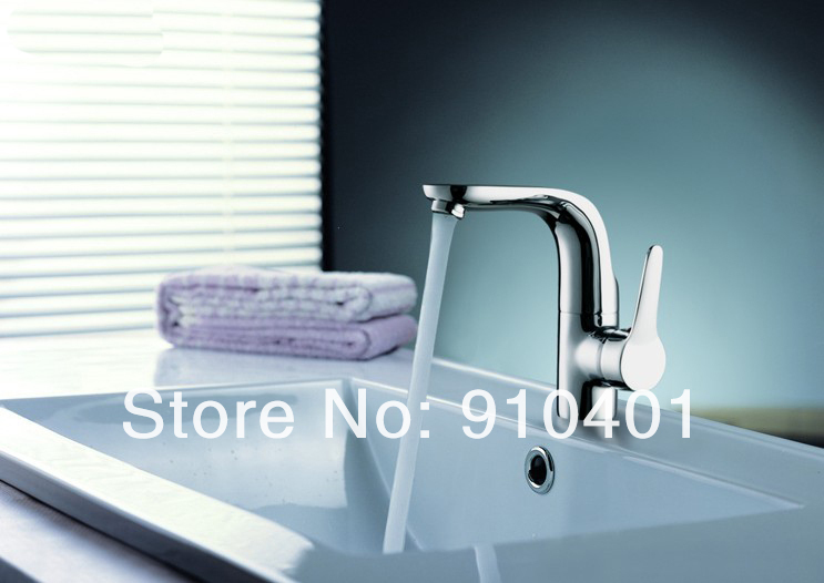 Wholesale And Retail Promotion Elegant Swivel Spout Bathroom Faucet Basin Vanity Sink Mixer Tap Single Handle