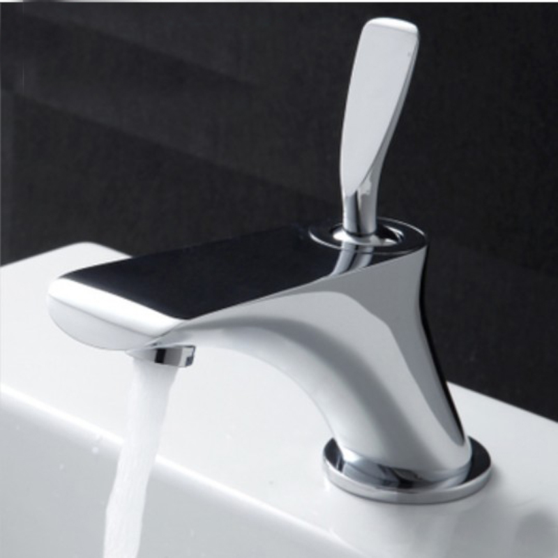 Wholesale And Retail Promotion Elegent Chrome Brass Bathroom Basin Faucet Vanity Sink Mixer Tap Swivel Handle