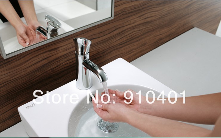 Wholesale And Retail Promotion Modern Bathroom basin faucet vessel sink mixer tap single handle chrome finish