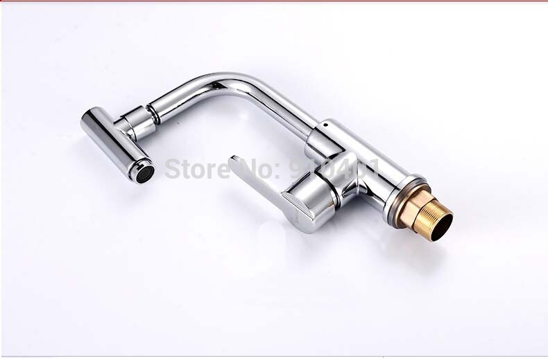 Wholesale And Retail Promotion NEW Chrome Brass Bathroom Basin Faucet Sinlge Handle Hole Vanity Sink Mixer Tap