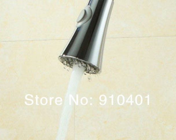 Wholesale And Retail Promotion NEW Chrome Brass Kitchen Sink Faucet Pull-Out Spray Swivel Spout Sink Mixer Tap