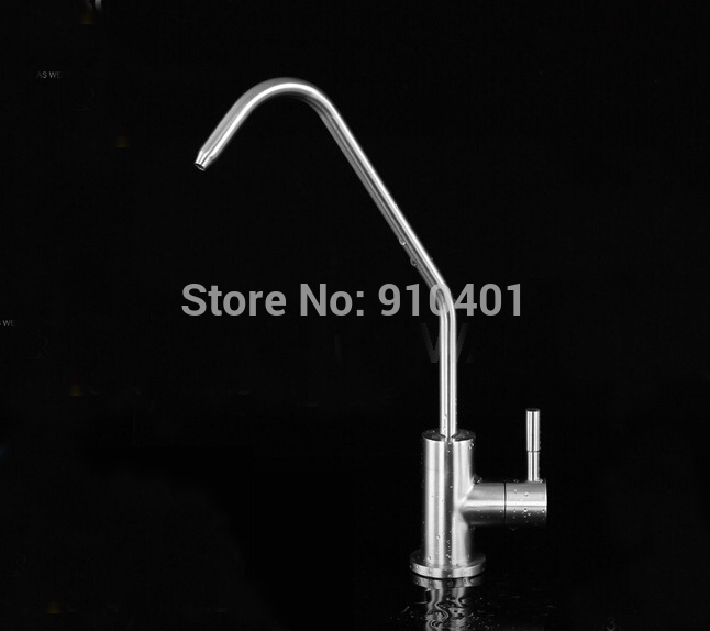 Wholesale And Retail Promotion NEW Deck Mounted Kitchen Faucet Swivel Spout Single Handle Pure Water Facuet Tap