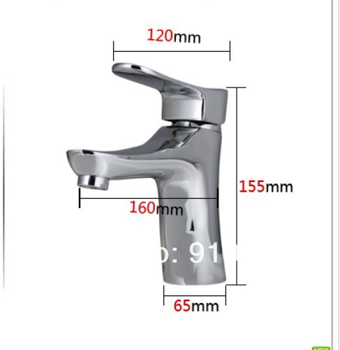 Wholesale And Retail Promotion NEW Deck Mounted Single Handle Bathroom Basin Sink Faucet Chrome Brass Mixer Tap