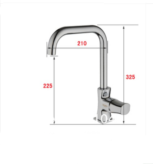 Wholesale And Retail Promotion NEW Deck Mounted Single Handle Kitchen Faucet Vessel Sink Mixer Tap Swivel Spout