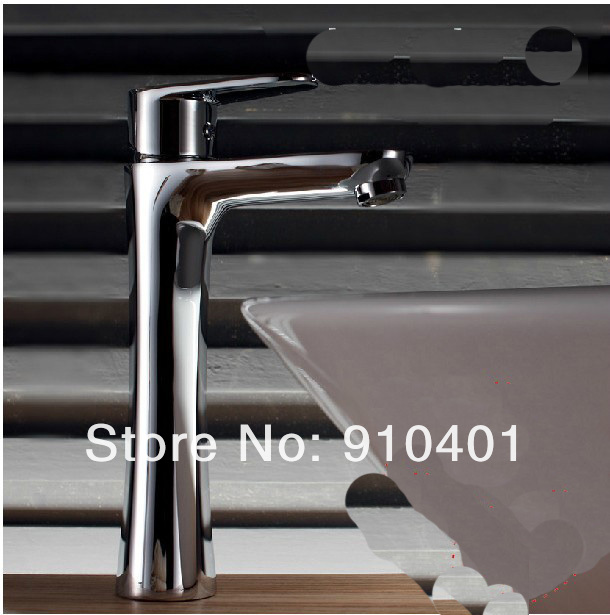 Wholesale And Retail Promotion NEW Design Chrome Solid Brass Bathroom Basin Faucet Single Handle Sink Mixer Tap