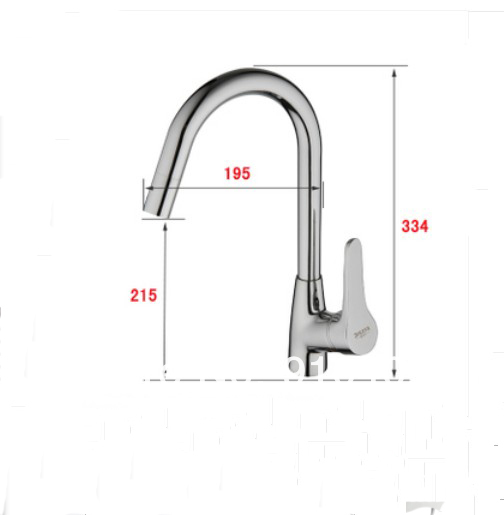 Wholesale And Retail Promotion NEW Goose Neck Kitchen Faucet Single Handle Vessel Sink Mixer Tap Chrome Finish