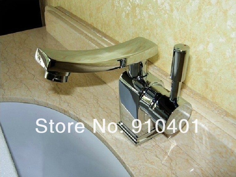 Wholesale And Retail Promotion New Design Artistic Bathroom Basin Faucet Single Lever Chrome Brass Tap Faucet