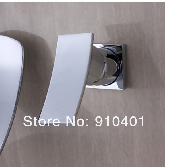 Wholesale And Retail Promotion Polished Chrome Barss Wall Mounted Waterfall Bathroom Faucet Single Handle Mixer